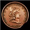 Image 2 : 1863 Turban Liberty Mint Error F-45-332a Civil War Token 1c Graded xf+