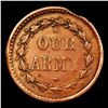 Image 3 : 1863 Turban Liberty Mint Error F-45-332a Civil War Token 1c Graded xf+