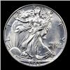 Image 2 : 1945-p Walking Liberty Half Dollar 50c Graded Select+ Unc