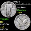 Image 1 : 1927-s Standing Liberty Quarter 25c Graded vg+