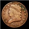 Image 2 : 1828 C-1 Classic Head half cent 1/2c Graded f, fine
