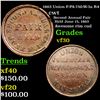 Image 1 : 1863 Union F-PA-750-W-3a R4 Civil War Token 1c Graded vf++