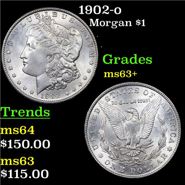 1902-o Morgan Dollar $1 Graded Select+ Unc