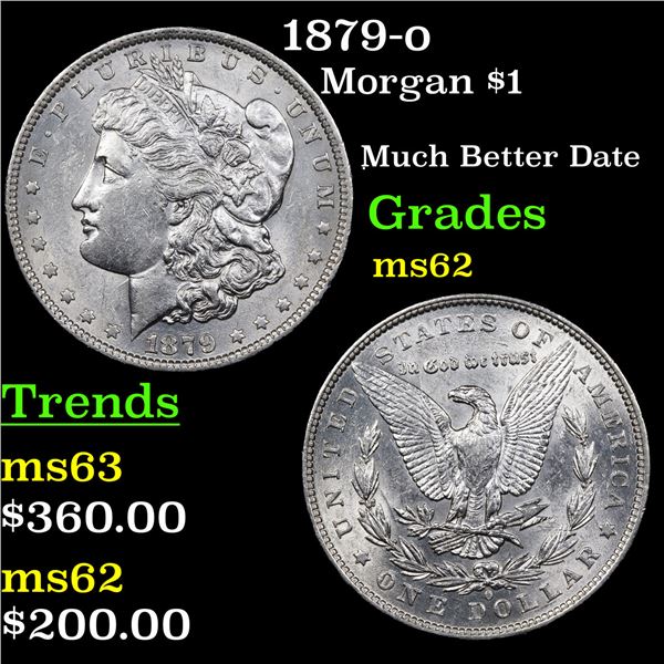 1879-o Morgan Dollar $1 Graded Select Unc