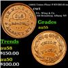 Image 1 : (1863) Union Flour F-NY-DIO-H-1a Civil War Token 1c Graded Choice AU