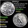 Image 1 : 1944-p Walking Liberty Half Dollar 50c Graded Choice+ Unc