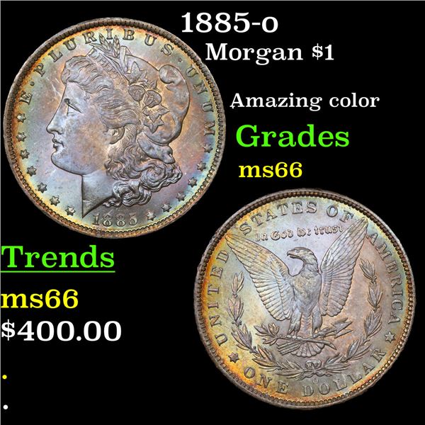 1885-o Morgan Dollar $1 Graded GEM+ Unc