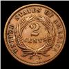 Image 3 : 1865 Mint Error Two Cent Piece 2c Graded Select AU