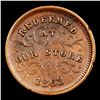 Image 2 : 1863 Robinson & Ballou F-NY-890E-1a R8 Civil War Token 1c Graded xf+