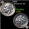 Image 1 : Proof 1953 Roosevelt Dime 10c Graded GEM++ Proof