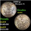Image 1 : 1889-p Morgan Dollar $1 Graded Choice Unc
