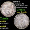 Image 1 : 1880-o Morgan Dollar $1 Graded Unc Details