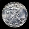 Image 2 : 1942-p Walking Liberty Half Dollar 50c Graded Choice+ Unc