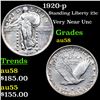 Image 1 : 1920-p Standing Liberty Quarter 25c Graded Choice AU/BU Slider