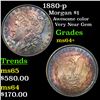 Image 1 : 1880-p Morgan Dollar $1 Graded Choice+ Unc