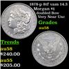 Image 1 : 1878-p 8tf vam 14.3 Morgan Dollar $1 Graded Choice AU/BU Slider