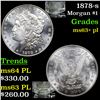 Image 1 : 1878-s Morgan Dollar $1 Graded Select Unc+ PL