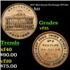 Image 1 : 1837 Merchants Exchange HT-294 Hard Times Token 1c Graded vf++