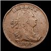 Image 2 : 1804 C-10 Draped Bust Half Cent 1/2c Graded vf details