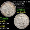 Image 1 : 1878-cc vam 2B I2 R5 Morgan Dollar $1 Graded AU Details