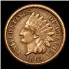 Image 2 : 1863 Indian Cent 1c Graded vf++
