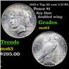 Image 1 : 1925-s Top 50 vam 3 I3 R3 Peace Dollar $1 Graded Select Unc