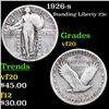 Image 1 : 1926-s Standing Liberty Quarter 25c Graded vf, very fine