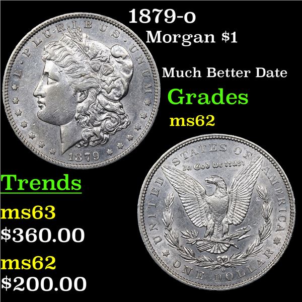 1879-o Morgan Dollar $1 Graded Select Unc
