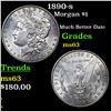 Image 1 : 1890-s Morgan Dollar $1 Graded Select Unc