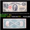 Image 1 : 1917 $1 Large Size Legal Tender, Signatures of Spellman & White, FR39  Grades f+