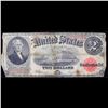 Image 2 : 1917 $2 Large Size Legal Tender Note FR-60 Thomas Jefferson Grades f, fine