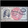 Image 2 : 1870's US Fractional Currency 15¢ Fourth Issue Fr-1271 Grades vf+