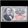 Image 2 : 1874 25c Fractional Currency, 5th Issue, Short Key Fr-1309  Grades xf