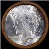 Image 2 : ***Auction Highlight*** Full solid date UNC 1923-p Peace silver $1 roll, 20 coins Unc (fc)