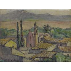 Jessie Barrows Jones Oil and pencil on masonite