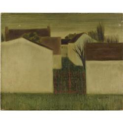 J. Falcon, Landscape, White Houses