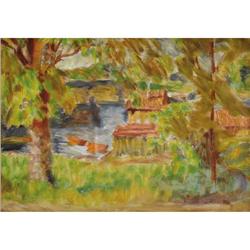 20th Century American School The Boathouse,