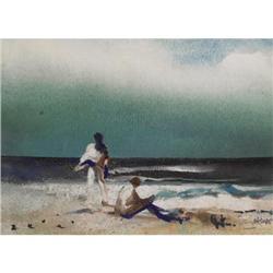 Antimo Beneduce Watercolor on paper Hawaii