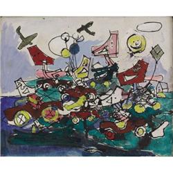 Robert Arthur Goodnough Acrylic on canvas Picnic