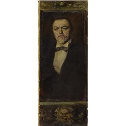 Arthur Lajos Halmi Oil on canvas Portrait