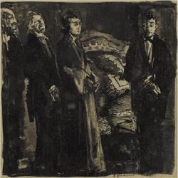 Grigory Gluckmann Ink and wash on paper