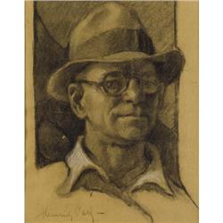 Carl Luis Heinrich-Salze Charcoal on paper