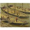 Image 1 : Karol Gajewski Oil on canvas Workmen on the Boat