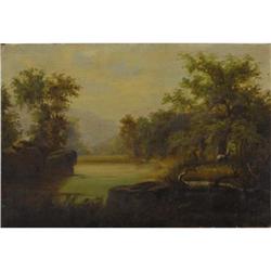 19th Century Continental School Landscape with