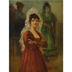 Nineteenth Century School Oil on canvas Portrait