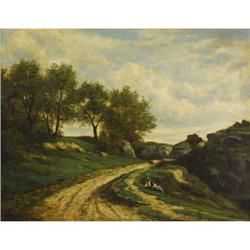 Emile Charles Lambinet Oil on canvas