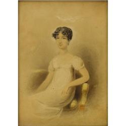 19th Century French School Portrait of a Woman