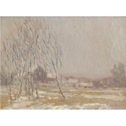 EDWIN ROSCOE SHRADER (American) winter landscape