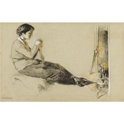 RUTHERFORD BOYD Pastel on paper