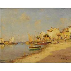 VINCENT MANAGO, Fishing boats at Martigues